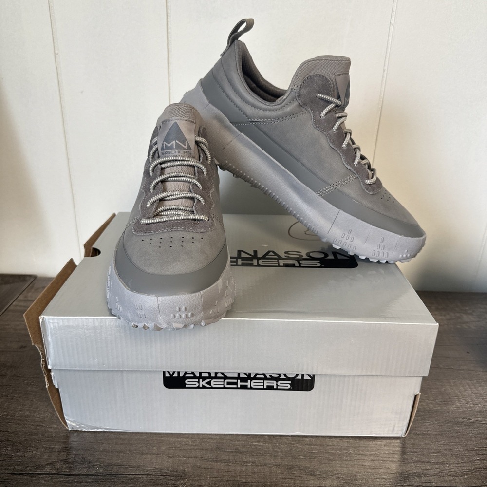 Men's NEW Mark Nason Size 8.5 Grey Sneakers Running Athletic